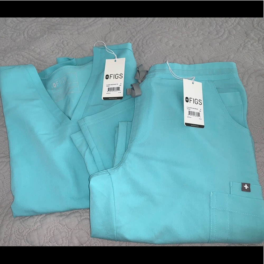 Fresh Aqua Figs Scrub Set Yola Skinny pants